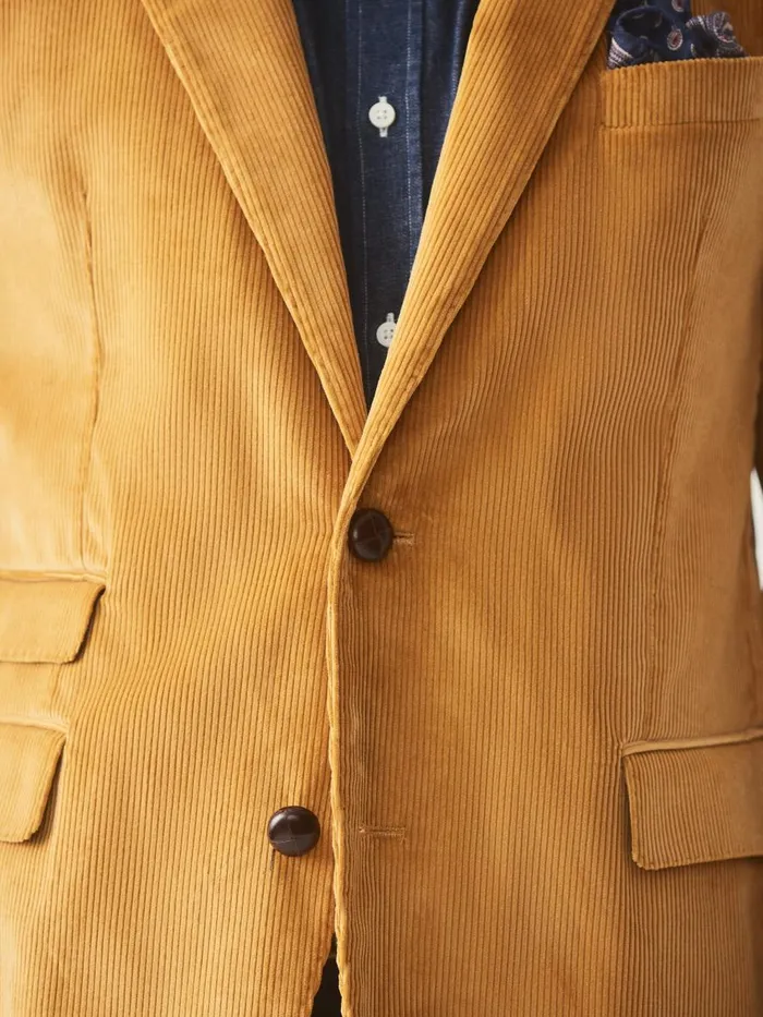 Jackets and Outerwear Men JMcLaughlin Suffolk Corduroy Sport Coat Corn Jackets and Outerwear Men JMcLaughlin Suffolk Corduroy Sport Coat Corn