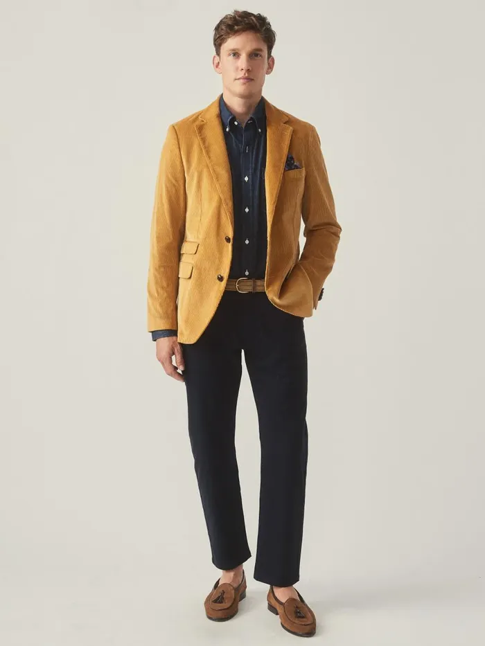 Jackets and Outerwear Men JMcLaughlin Suffolk Corduroy Sport Coat Corn Jackets and Outerwear Men JMcLaughlin Suffolk Corduroy Sport Coat Corn