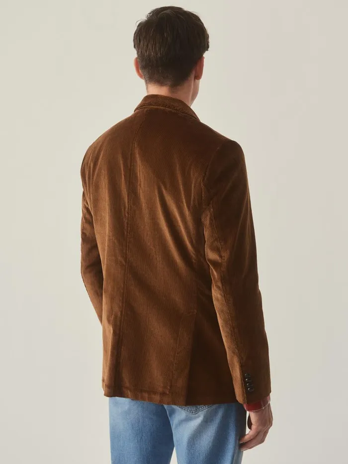 Jackets and Outerwear Men JMcLaughlin Suffolk Corduroy Sport Coat Tan