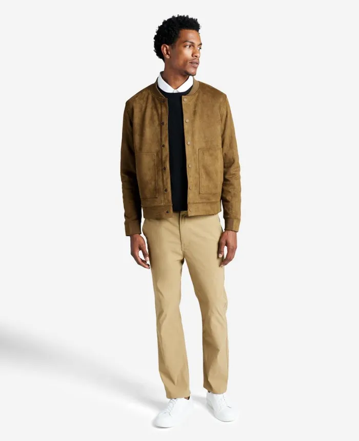 Jackets and Outerwear Men Kenneth Cole FauxSuede Bomber Trucker Jacker Khaki Jackets and Outerwear Men Kenneth Cole FauxSuede Bomber Trucker Jacker Khaki
