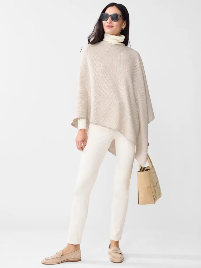Jackets and Outerwear Women JMcLaughlin Aerinn Wool and Cashmere Poncho Camelivory Jackets and Outerwear Women JMcLaughlin Aerinn Wool and Cashmere Poncho Camelivory