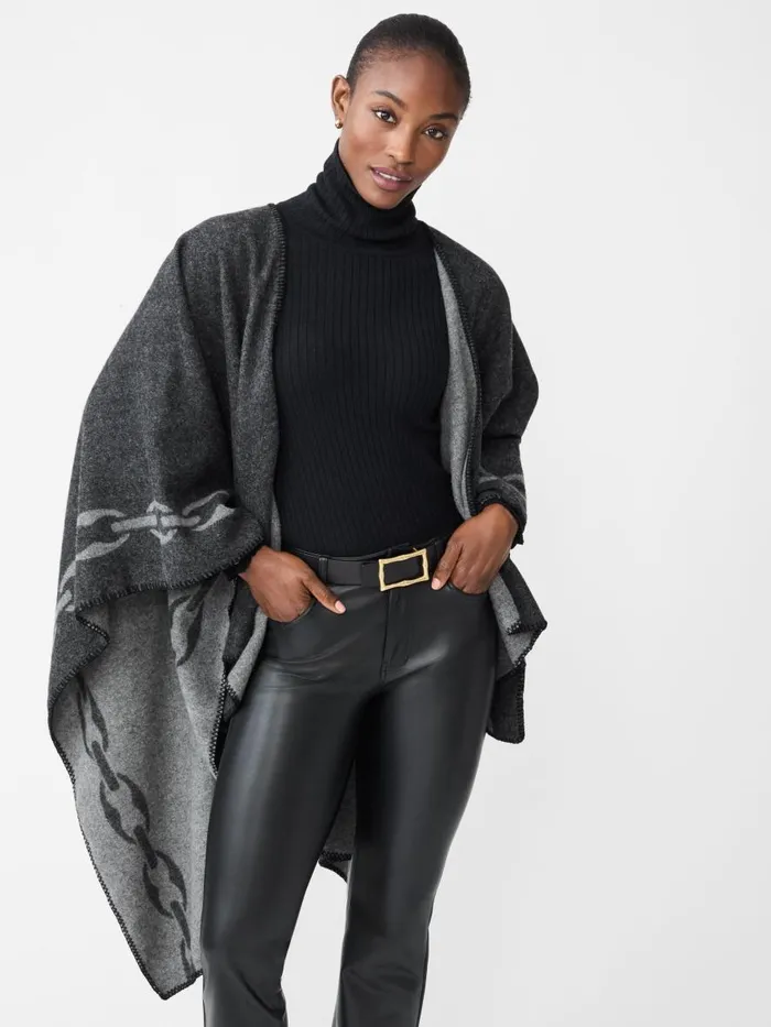 Jackets and Outerwear Women JMcLaughlin Cosima Reversible Wrap In Chain Jacquard Gray Jackets and Outerwear Women JMcLaughlin Cosima Reversible Wrap In Chain Jacquard Gray