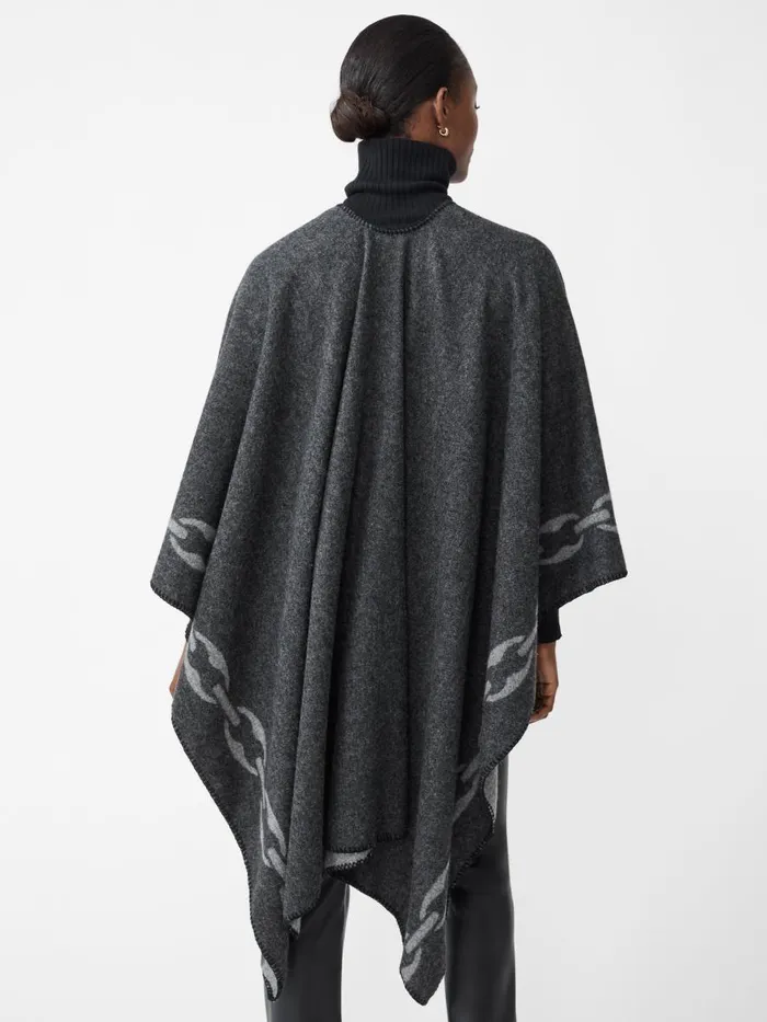 Jackets and Outerwear Women JMcLaughlin Cosima Reversible Wrap In Chain Jacquard Gray Jackets and Outerwear Women JMcLaughlin Cosima Reversible Wrap In Chain Jacquard Gray