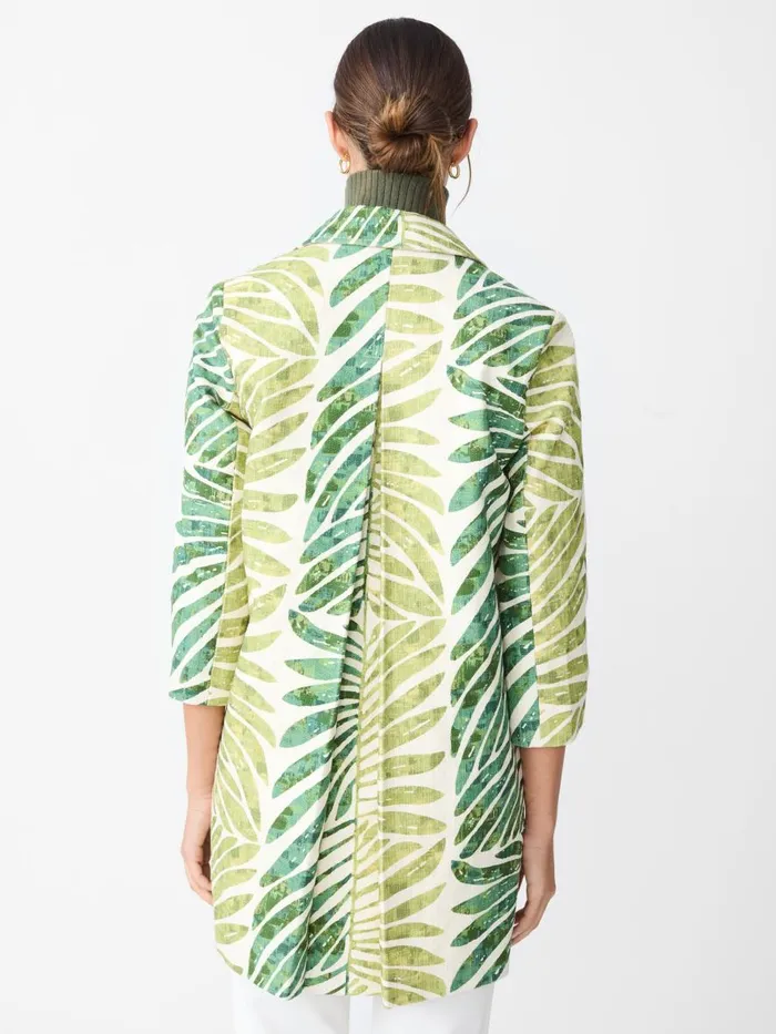 Jackets and Outerwear Women JMcLaughlin Deirdre Coat In Textured Grand Palm Green Jackets and Outerwear Women JMcLaughlin Deirdre Coat In Textured Grand Palm Green