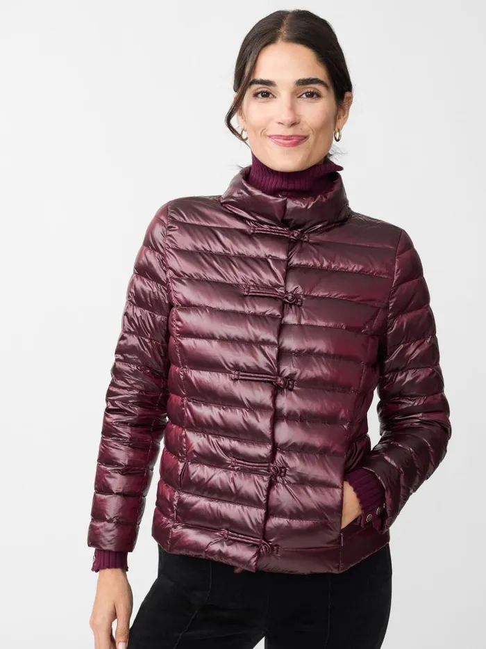 Jackets and Outerwear Women JMcLaughlin Hayes Puffer Jacket Shiny Wine Jackets and Outerwear Women JMcLaughlin Hayes Puffer Jacket Shiny Wine