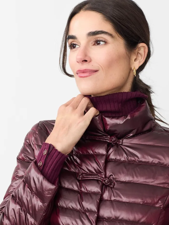 Jackets and Outerwear Women JMcLaughlin Hayes Puffer Jacket Shiny Wine Jackets and Outerwear Women JMcLaughlin Hayes Puffer Jacket Shiny Wine