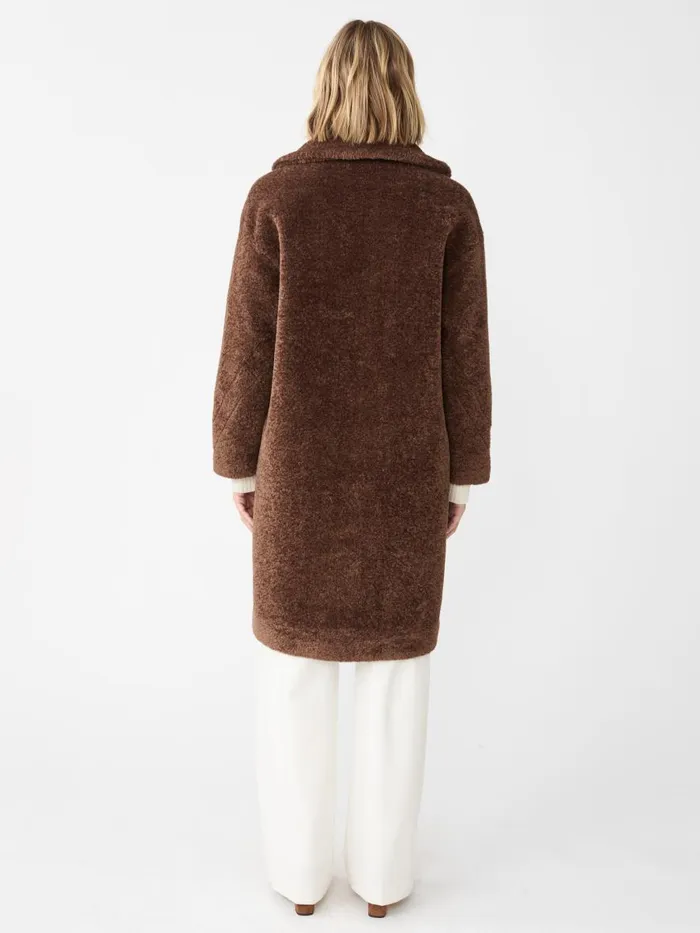 Jackets and Outerwear Women JMcLaughlin Kenyon Faux Shearling Coat Brown