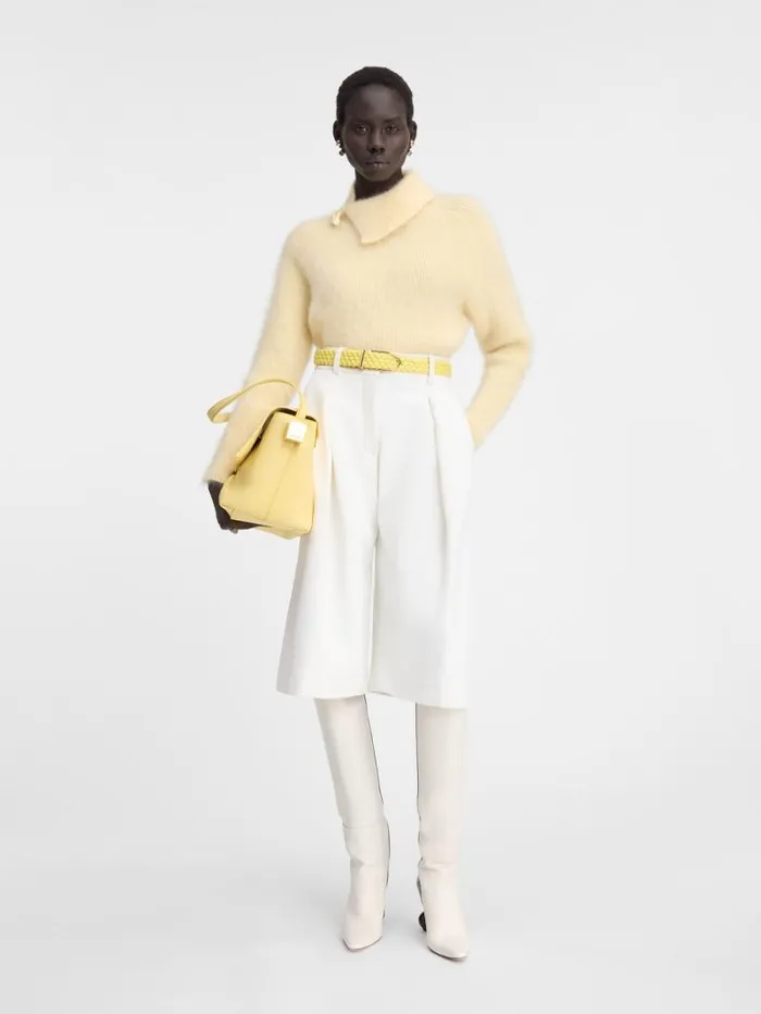 JACQUEMUS The Amalfi Bermuda Shorts White Women Trousers and Shorts