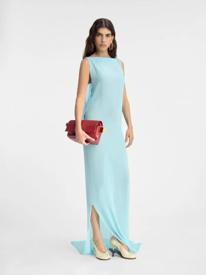JACQUEMUS The Ameno Dress Light Turquoise Women Dresses and Skirts JACQUEMUS The Ameno Dress Light Turquoise Women Dresses and Skirts