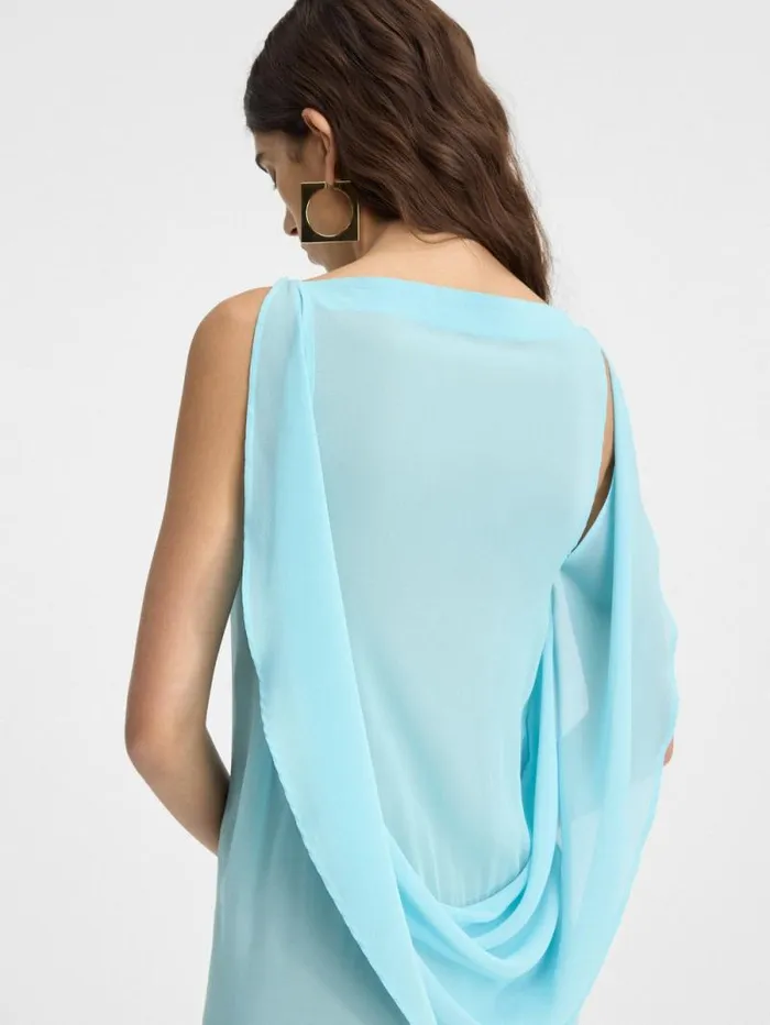 JACQUEMUS The Ameno Dress Light Turquoise Women Dresses and Skirts JACQUEMUS The Ameno Dress Light Turquoise Women Dresses and Skirts