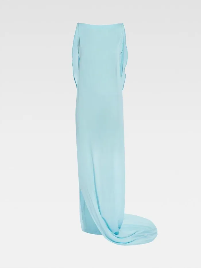 JACQUEMUS The Ameno Dress Light Turquoise Women Dresses and Skirts JACQUEMUS The Ameno Dress Light Turquoise Women Dresses and Skirts