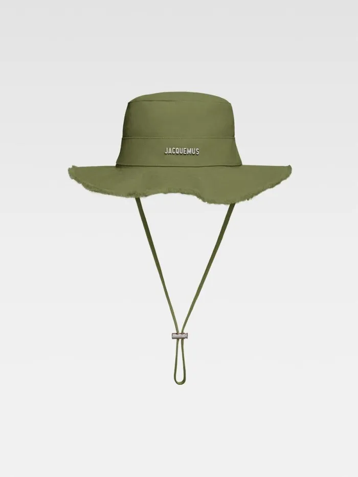JACQUEMUS The Artichaut Bucket Hat Khaki WomenMen Hats
