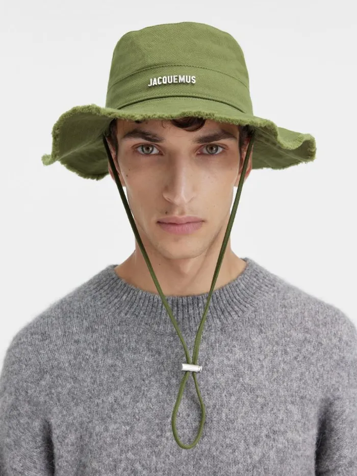 JACQUEMUS The Artichaut Bucket Hat Khaki WomenMen Hats JACQUEMUS The Artichaut Bucket Hat Khaki WomenMen Hats