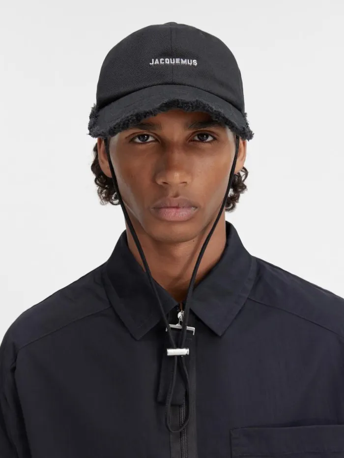 JACQUEMUS The Artichaut Cap Black WomenMen Hats JACQUEMUS The Artichaut Cap Black WomenMen Hats