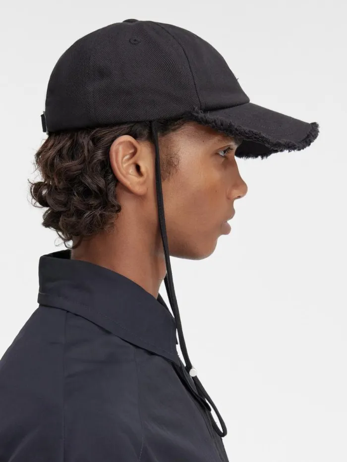 JACQUEMUS The Artichaut Cap Black WomenMen Hats JACQUEMUS The Artichaut Cap Black WomenMen Hats