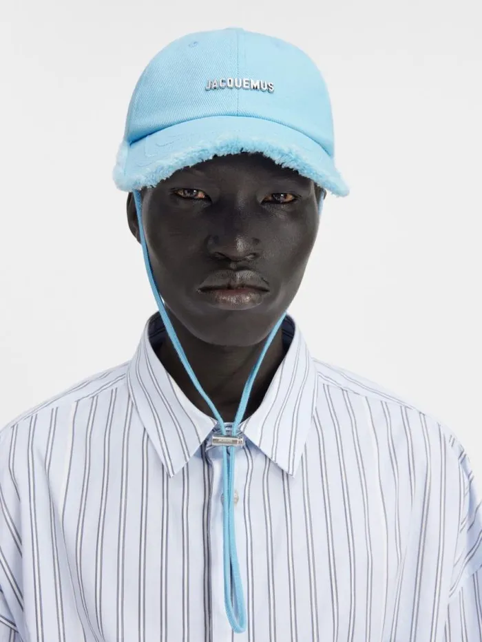 JACQUEMUS The Artichaut Cap Blue Women Hats JACQUEMUS The Artichaut Cap Blue Women Hats