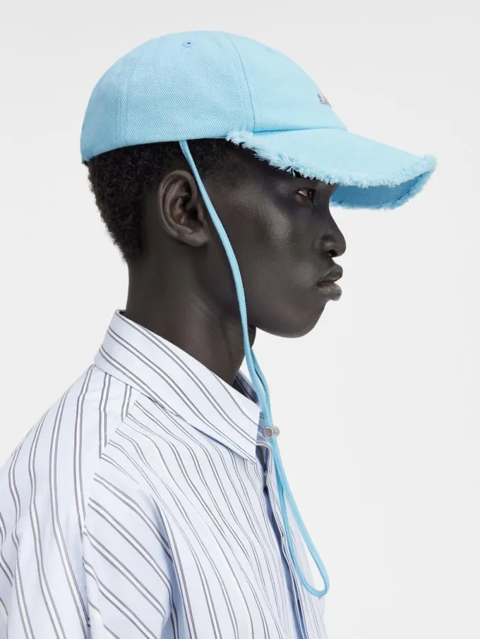 JACQUEMUS The Artichaut Cap Blue Women Hats JACQUEMUS The Artichaut Cap Blue Women Hats