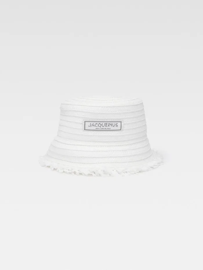 JACQUEMUS The Bacino Bucket Hat White WomenMen Hats