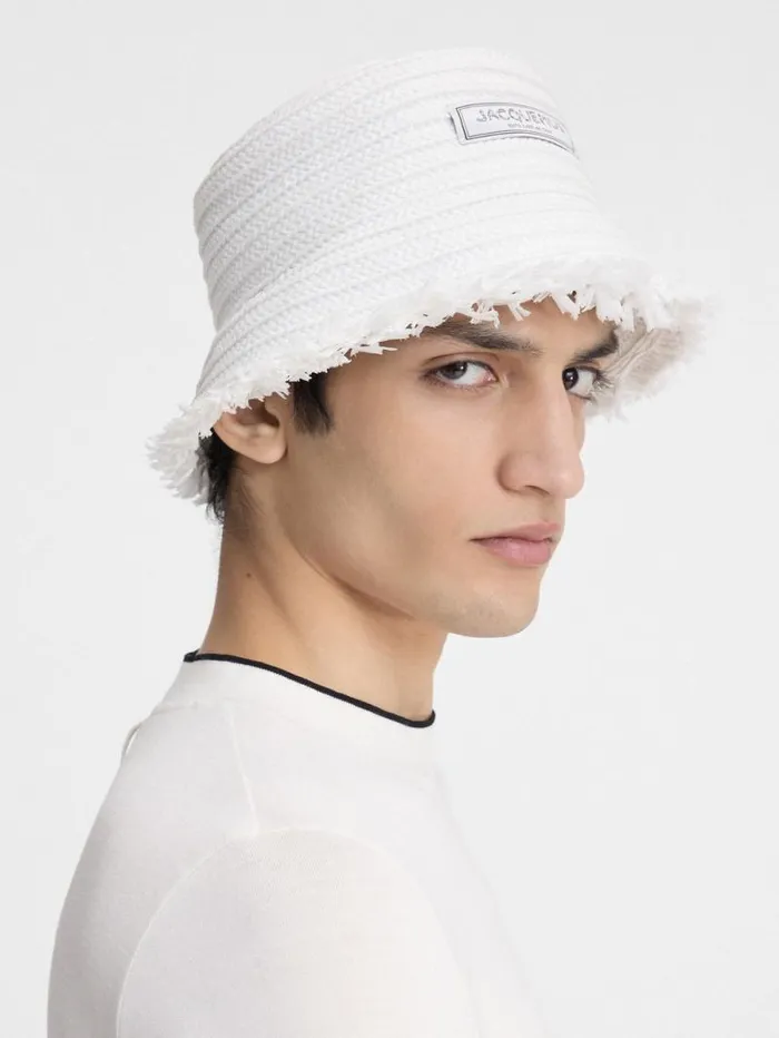 JACQUEMUS The Bacino Bucket Hat White WomenMen Hats JACQUEMUS The Bacino Bucket Hat White WomenMen Hats