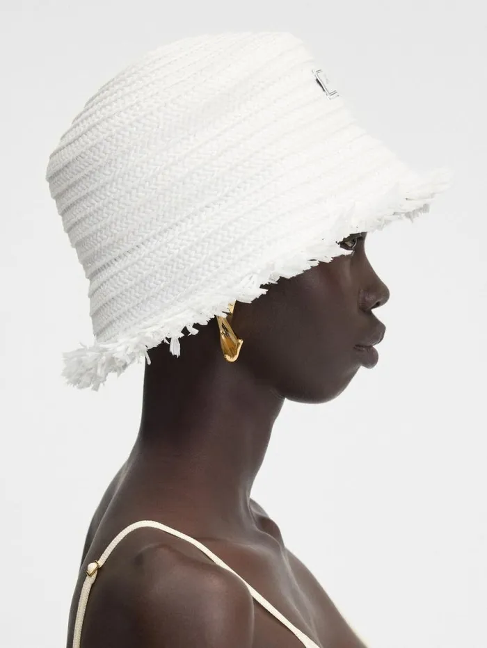 JACQUEMUS The Bacino Bucket Hat White WomenMen Hats JACQUEMUS The Bacino Bucket Hat White WomenMen Hats