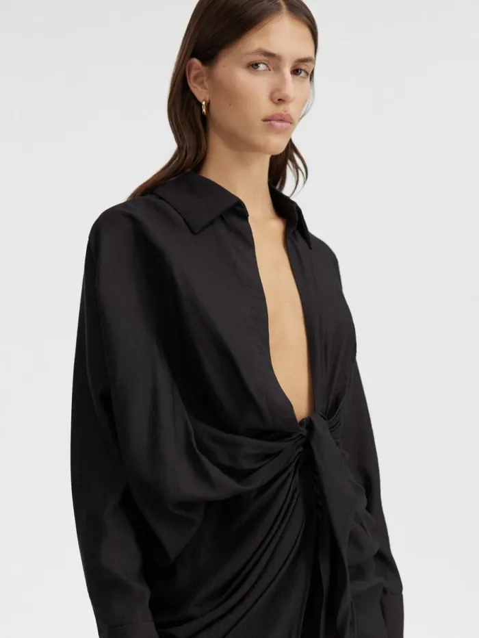 JACQUEMUS The Bahia Dress Black Women Dresses and Skirts JACQUEMUS The Bahia Dress Black Women Dresses and Skirts