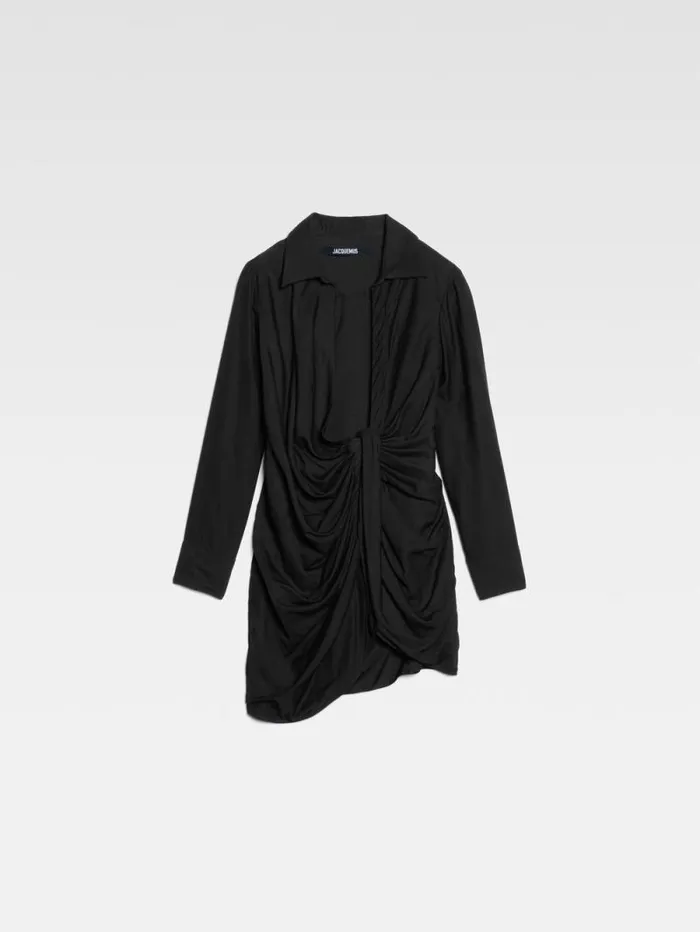 JACQUEMUS The Bahia Dress Black Women Dresses and Skirts JACQUEMUS The Bahia Dress Black Women Dresses and Skirts
