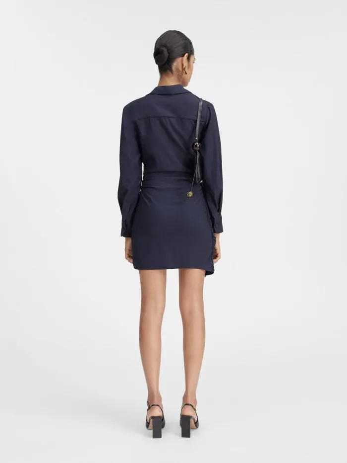 JACQUEMUS The Bahia Dress Dark Navy Women Dresses and Skirts JACQUEMUS The Bahia Dress Dark Navy Women Dresses and Skirts