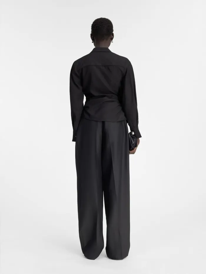 JACQUEMUS The Bahia Shirt Black Women Tops and Shirts JACQUEMUS The Bahia Shirt Black Women Tops and Shirts