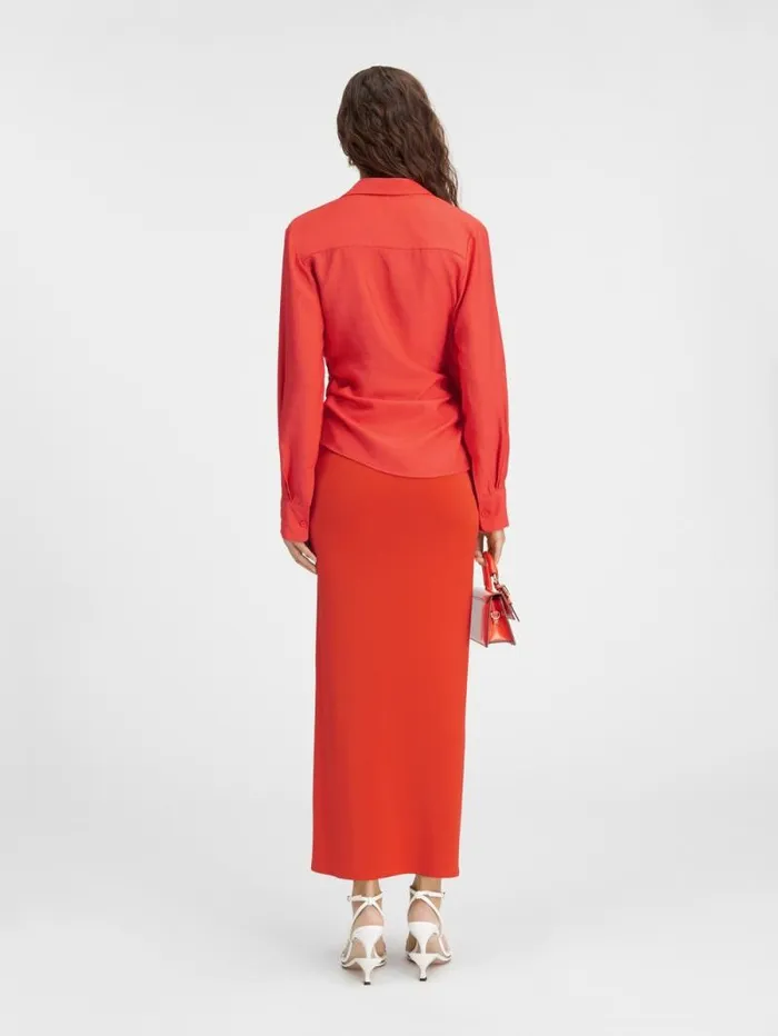 JACQUEMUS The Bahia Shirt Orange Women Tops and Shirts JACQUEMUS The Bahia Shirt Orange Women Tops and Shirts