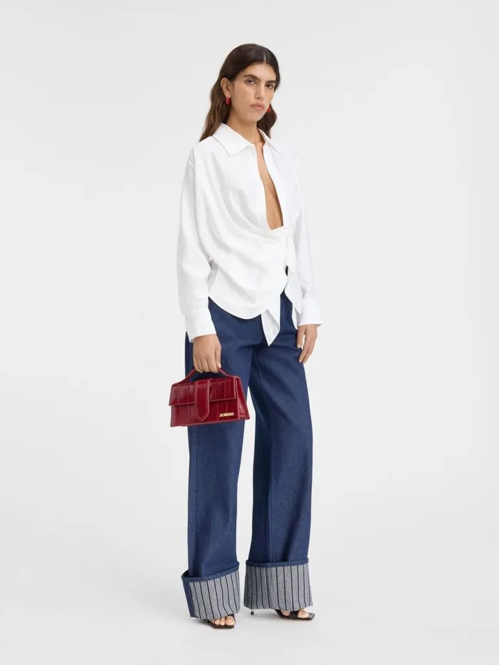 JACQUEMUS The Bahia Shirt White Women Tops and Shirts