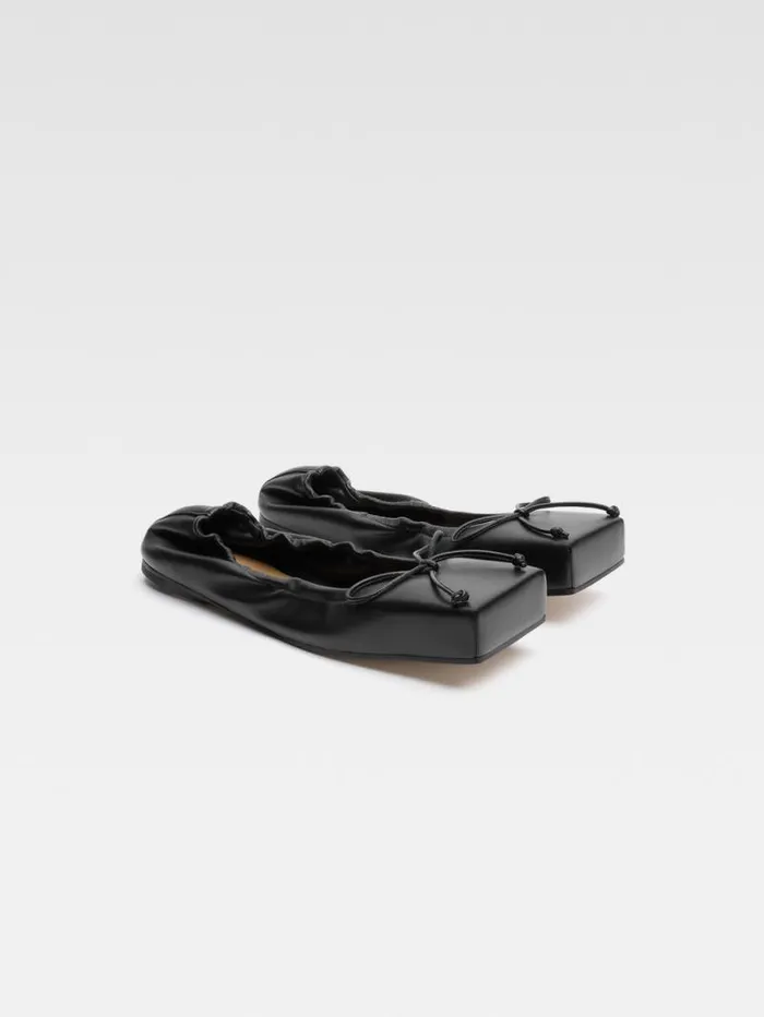 JACQUEMUS The Ballet Flats Black Women Shoes