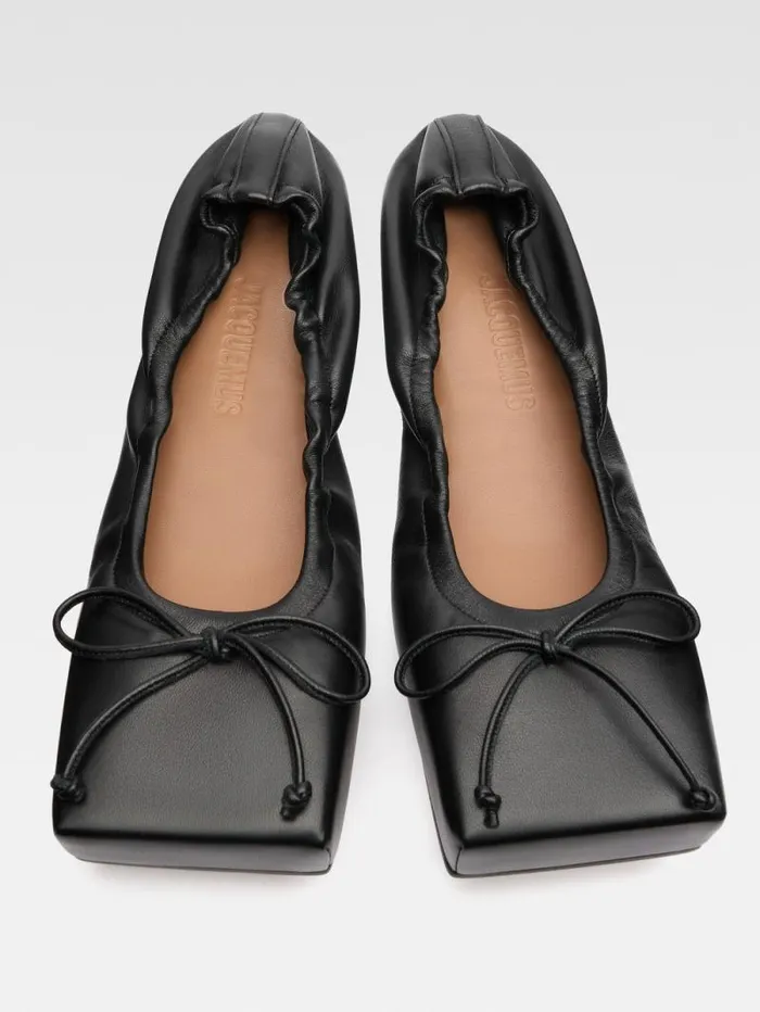 JACQUEMUS The Ballet Flats Black Women Shoes