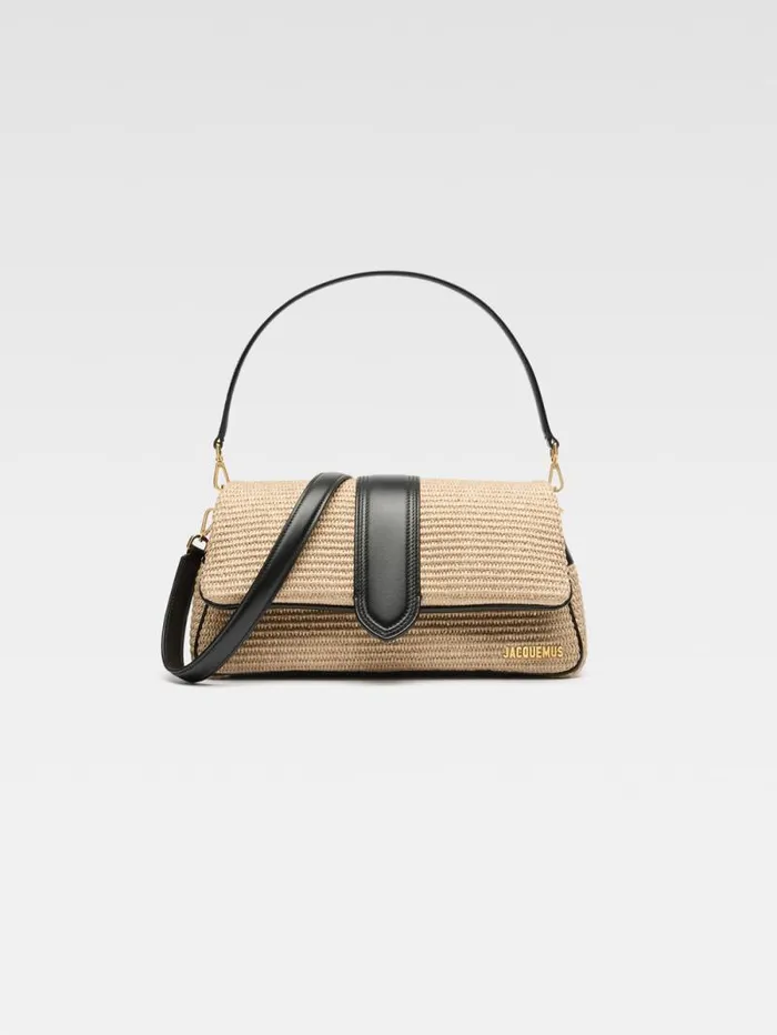 JACQUEMUS The Bambimou Ivoryblack Women Crossbody and Handbags