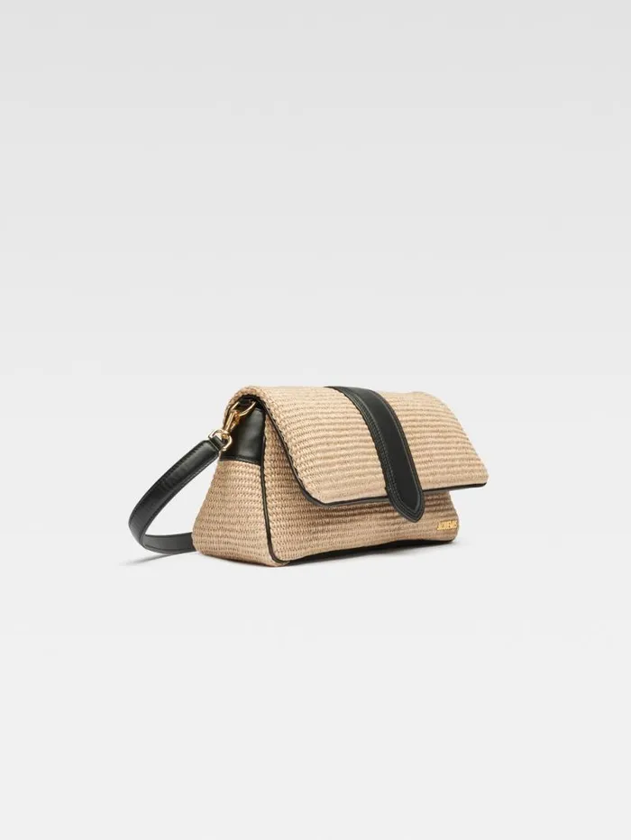JACQUEMUS The Bambimou Ivoryblack Women Crossbody and Handbags JACQUEMUS The Bambimou Ivoryblack Women Crossbody and Handbags