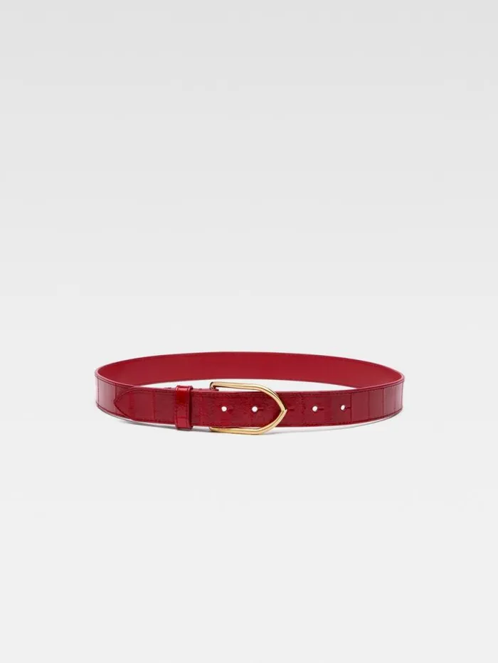 JACQUEMUS The Bambino Belt Dark Red WomenMen Belts