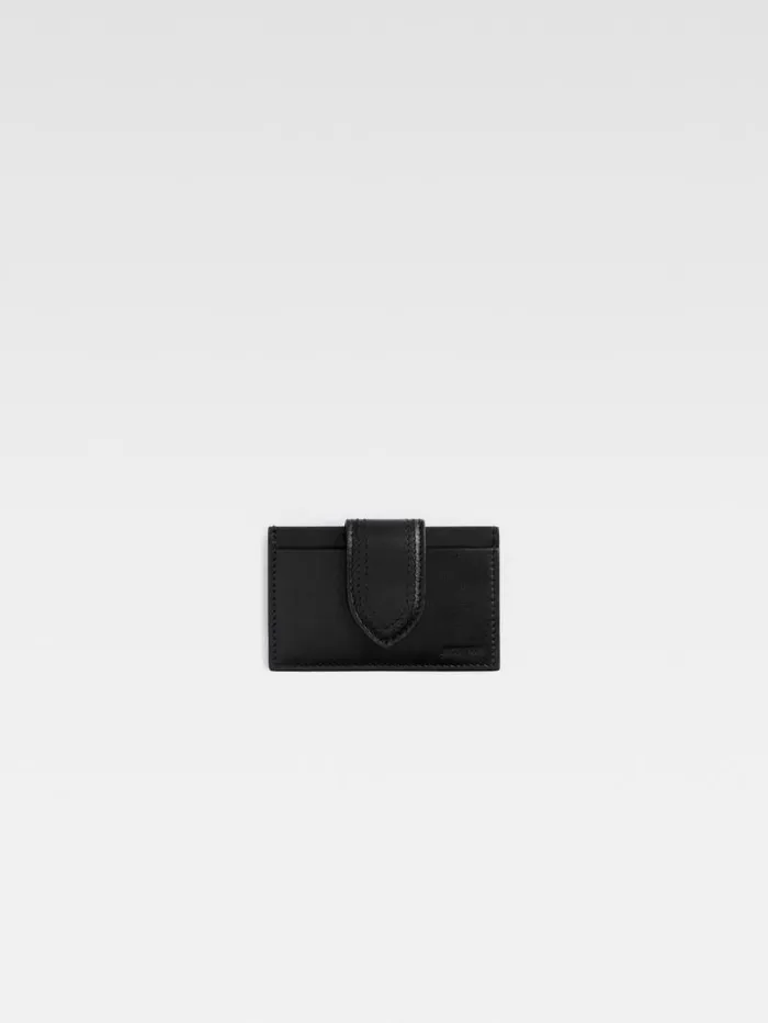 JACQUEMUS The Bambino Cardholder Black WomenMen Small Leather Goods