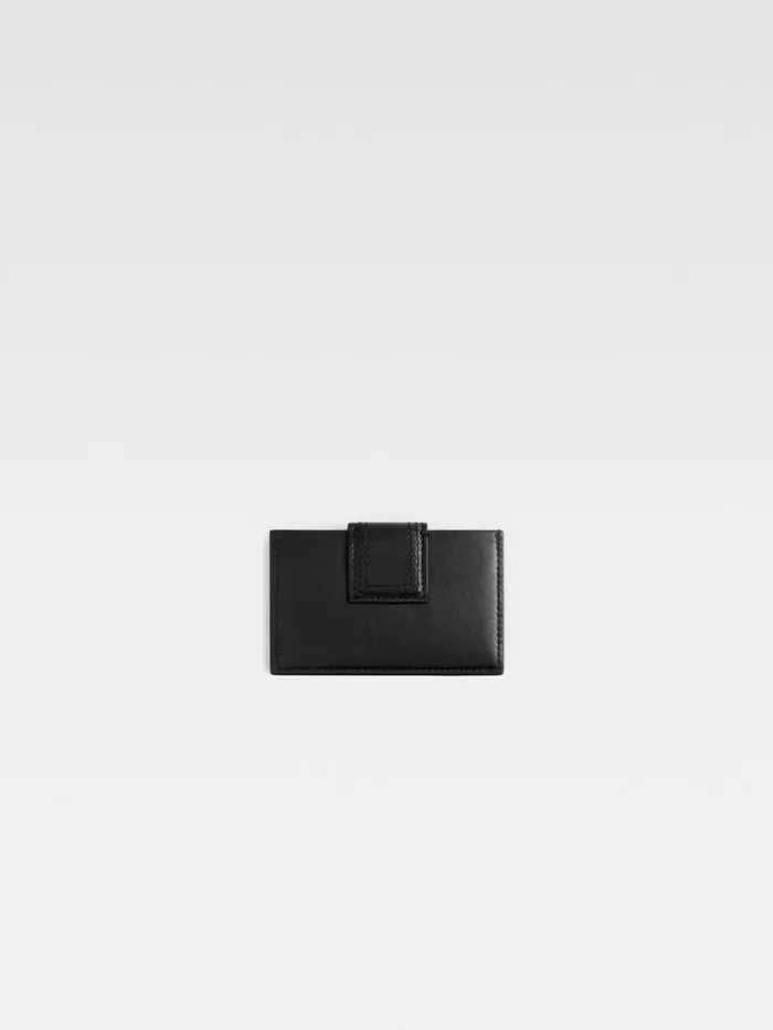 JACQUEMUS The Bambino Cardholder Black WomenMen Small Leather Goods