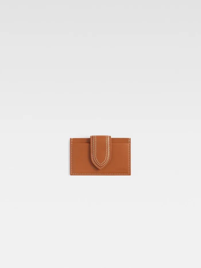 JACQUEMUS The Bambino Cardholder Light Brown WomenMen Small Leather Goods