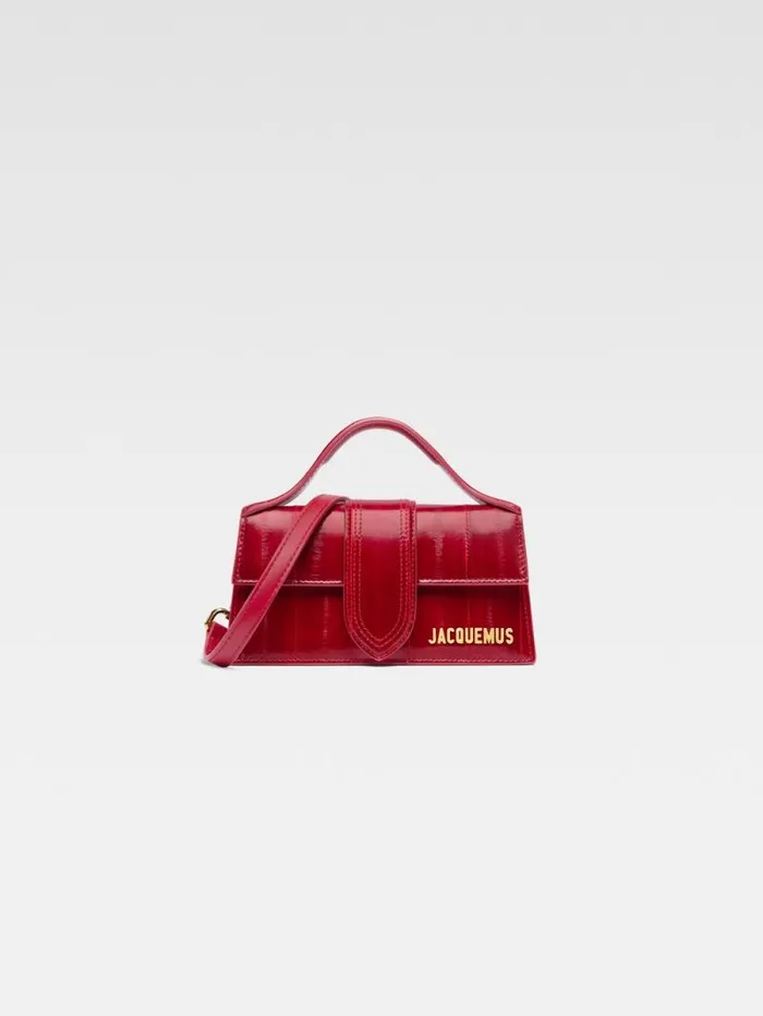 JACQUEMUS The Bambino Dark Red Women Crossbody and Handbags