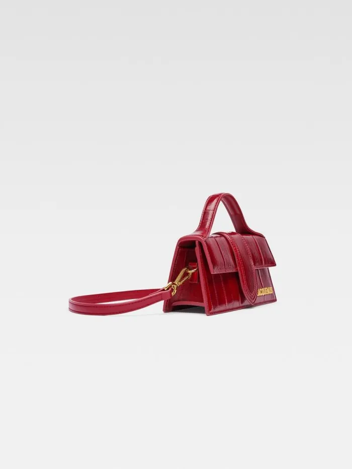 JACQUEMUS The Bambino Dark Red Women Crossbody and Handbags JACQUEMUS The Bambino Dark Red Women Crossbody and Handbags