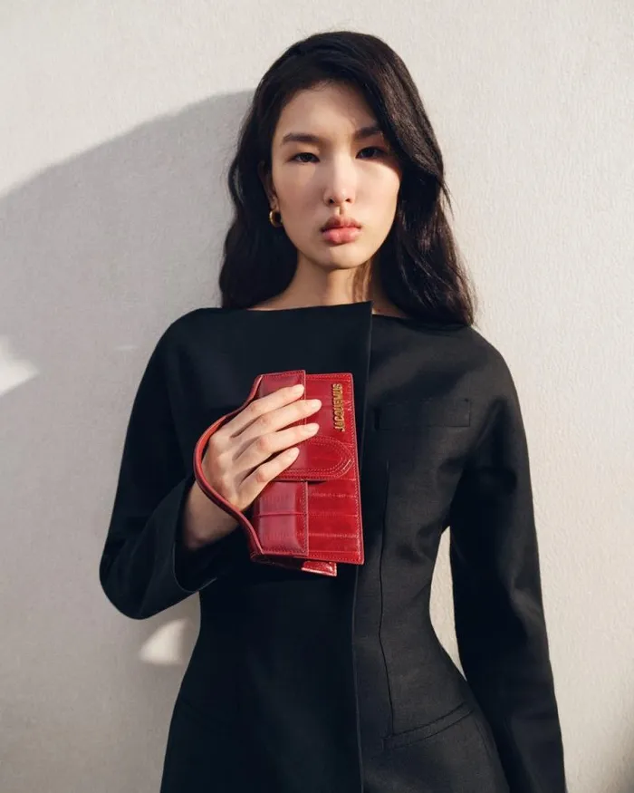 JACQUEMUS The Bambino Dark Red Women Crossbody and Handbags JACQUEMUS The Bambino Dark Red Women Crossbody and Handbags