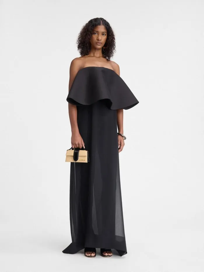 JACQUEMUS The Bambino Ivoryblack Women Crossbody and Handbags