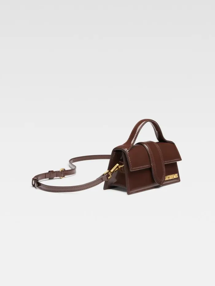 JACQUEMUS The Bambino Midnight Brown Women Crossbody and Handbags JACQUEMUS The Bambino Midnight Brown Women Crossbody and Handbags