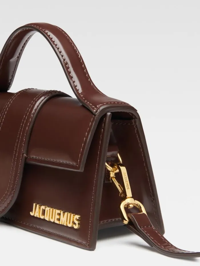 JACQUEMUS The Bambino Midnight Brown Women Crossbody and Handbags JACQUEMUS The Bambino Midnight Brown Women Crossbody and Handbags