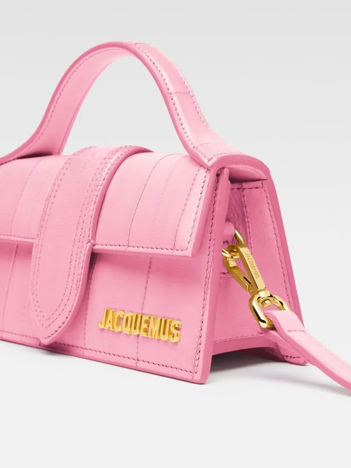 JACQUEMUS The Bambino Pale Pink Women Crossbody and Handbags JACQUEMUS The Bambino Pale Pink Women Crossbody and Handbags