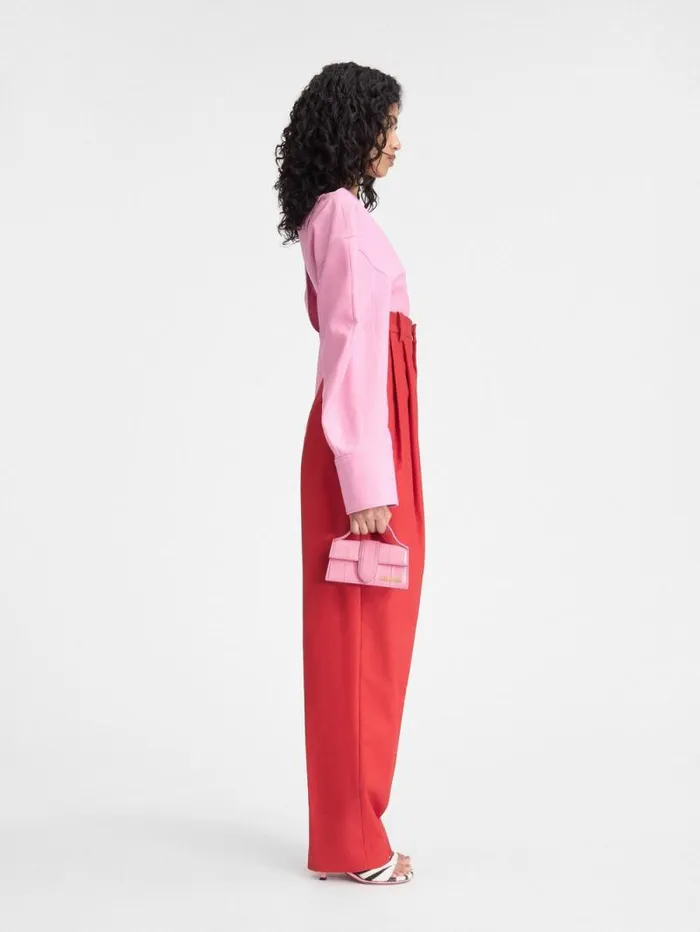 JACQUEMUS The Bambino Pale Pink Women Crossbody and Handbags JACQUEMUS The Bambino Pale Pink Women Crossbody and Handbags