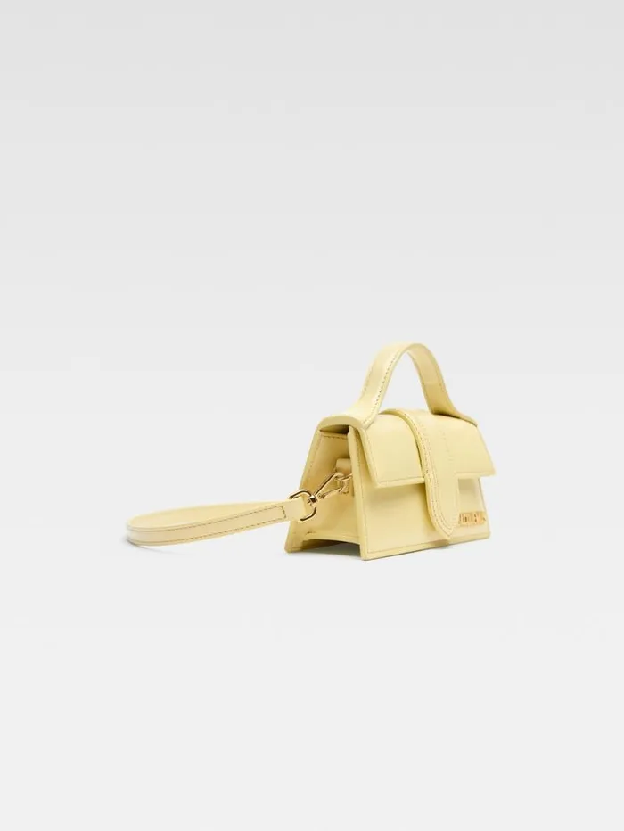 JACQUEMUS The Bambino Pale Yellow Women Crossbody and Handbags
