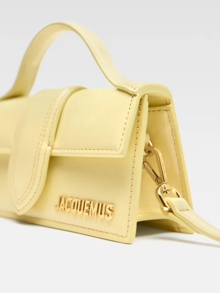 JACQUEMUS The Bambino Pale Yellow Women Crossbody and Handbags