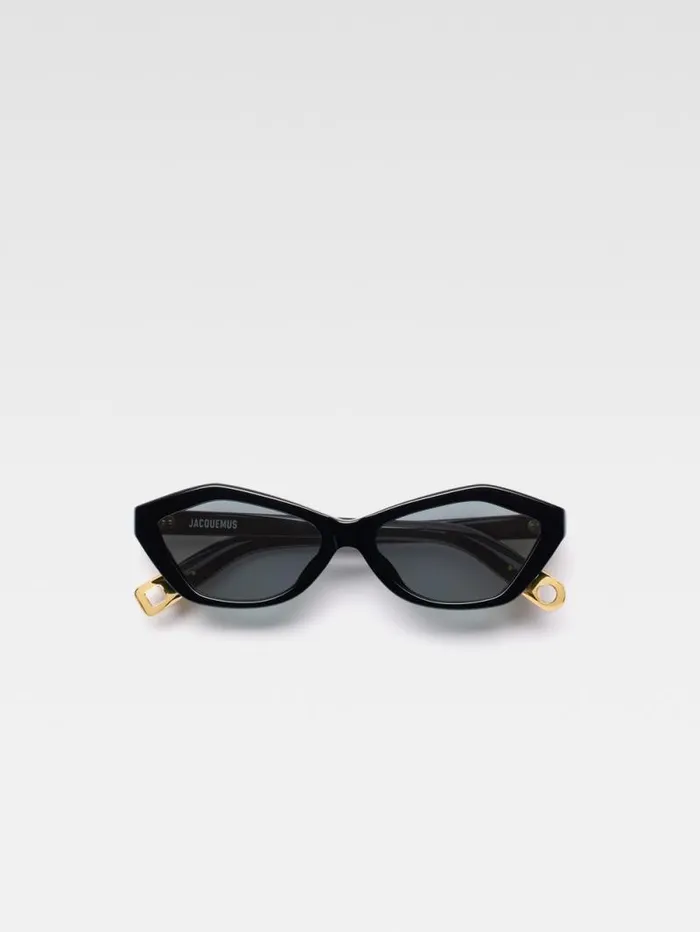 JACQUEMUS The Bambino Sunglasses Black WomenMen Sunglasses