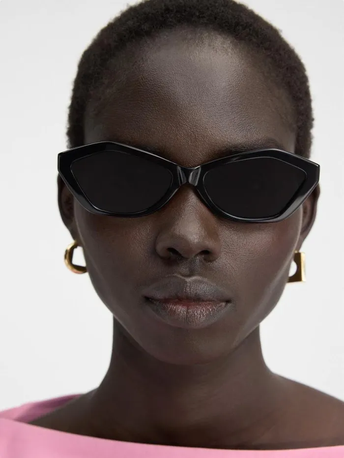 JACQUEMUS The Bambino Sunglasses Black WomenMen Sunglasses